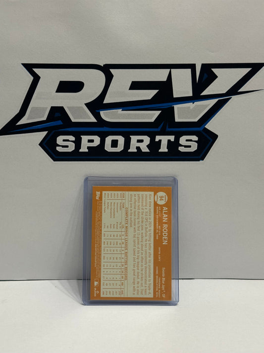 Alan Roden 94 - Black Rookie Card