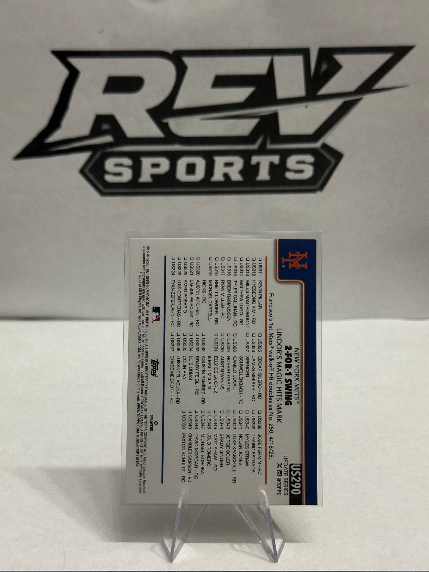 2-For-1 Lindor’s Swing US290 - Update Series