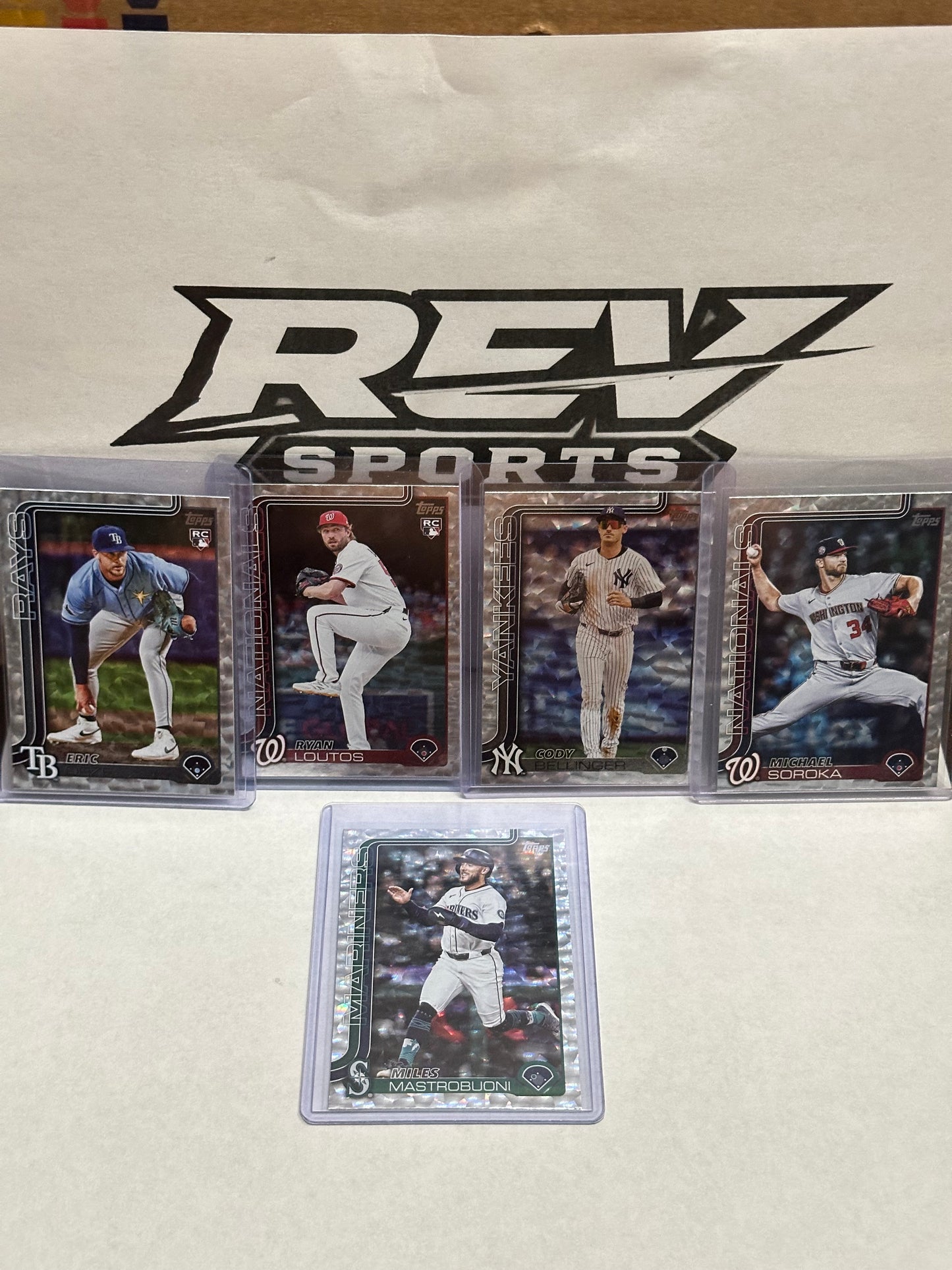 (5) pack of Silver Crackle Foils